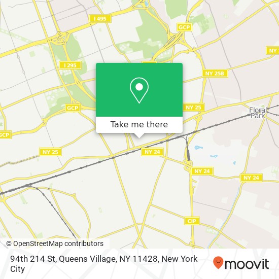 Mapa de 94th 214 St, Queens Village, NY 11428