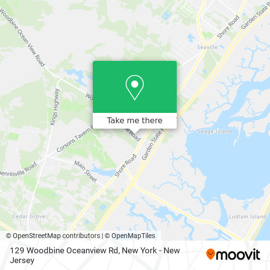 Mapa de 129 Woodbine Oceanview Rd