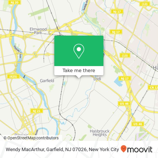 Wendy MacArthur, Garfield, NJ 07026 map