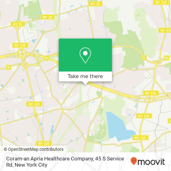 Coram-an Apria Healthcare Company, 45 S Service Rd map