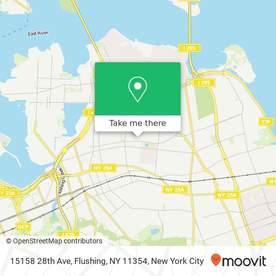 Mapa de 15158 28th Ave, Flushing, NY 11354