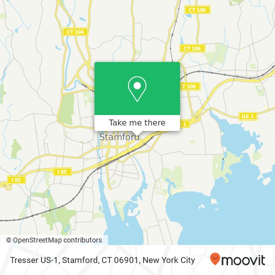 Tresser US-1, Stamford, CT 06901 map