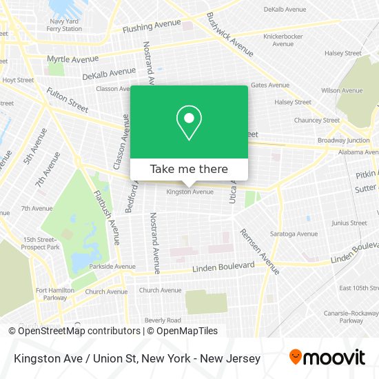 Mapa de Kingston Ave / Union St