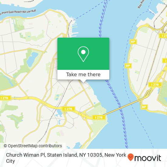 Church Wiman Pl, Staten Island, NY 10305 map