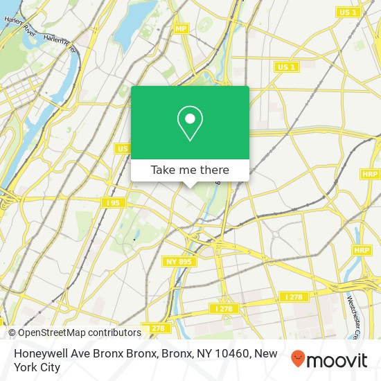 Honeywell Ave Bronx Bronx, Bronx, NY 10460 map