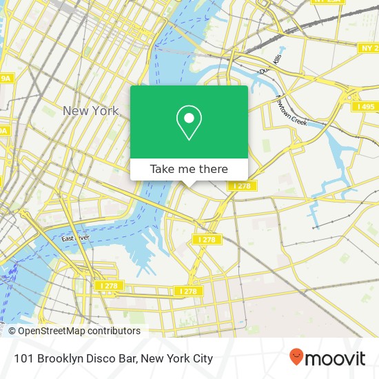 Mapa de 101 Brooklyn Disco Bar