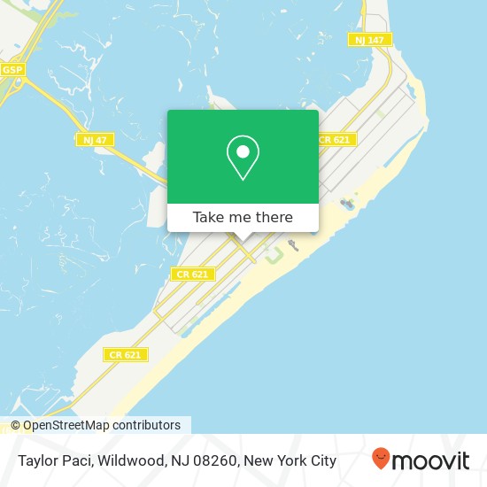 Mapa de Taylor Paci, Wildwood, NJ 08260