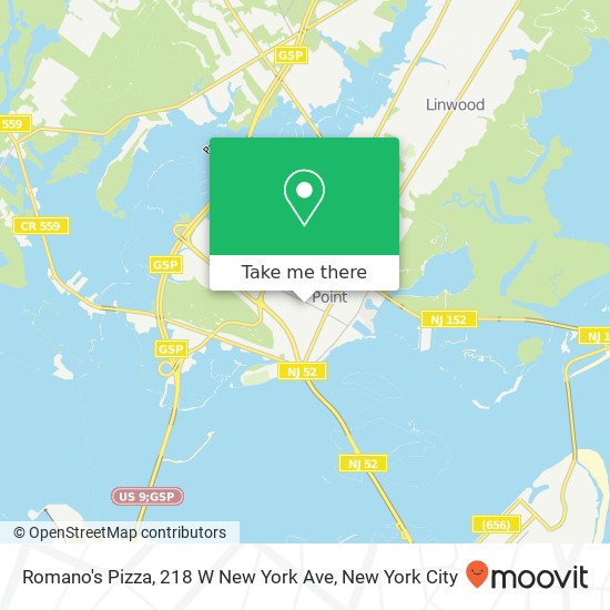 Romano's Pizza, 218 W New York Ave map