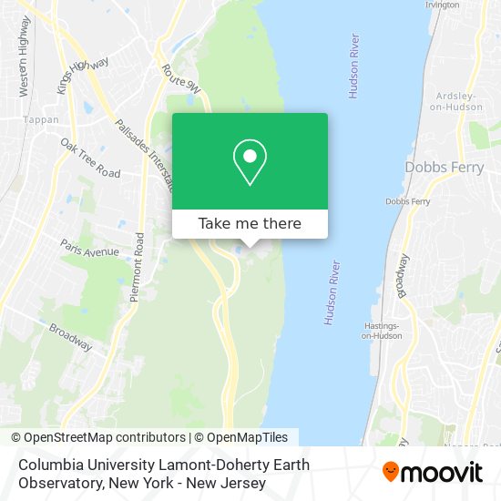 Columbia University Lamont-Doherty Earth Observatory map