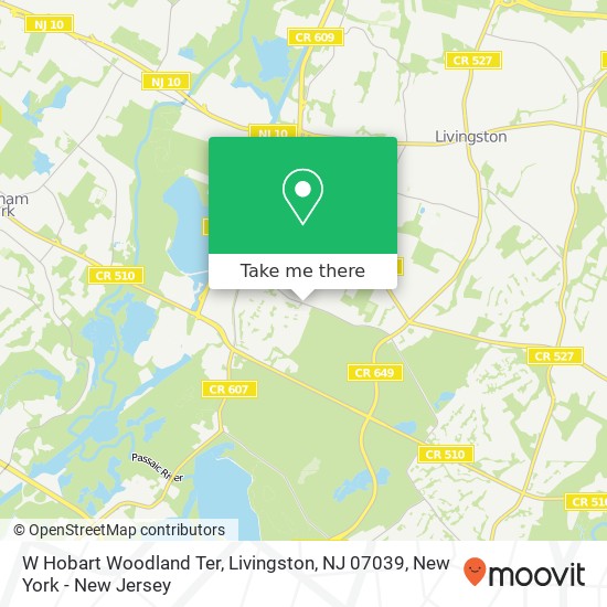 W Hobart Woodland Ter, Livingston, NJ 07039 map