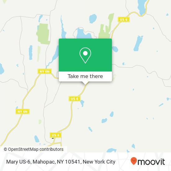 Mapa de Mary US-6, Mahopac, NY 10541