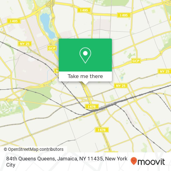 Mapa de 84th Queens Queens, Jamaica, NY 11435