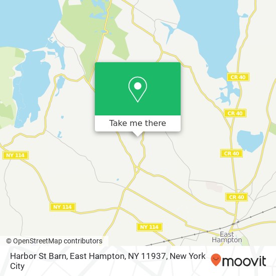 Mapa de Harbor St Barn, East Hampton, NY 11937