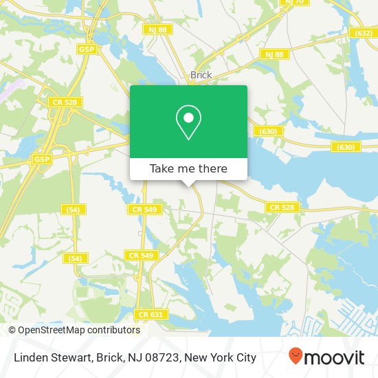 Linden Stewart, Brick, NJ 08723 map