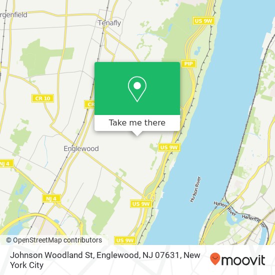 Mapa de Johnson Woodland St, Englewood, NJ 07631