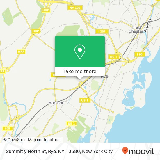 Mapa de Summit y North St, Rye, NY 10580