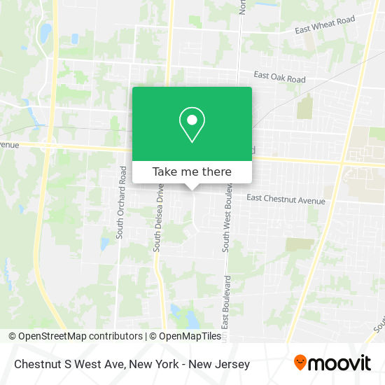 Mapa de Chestnut S West Ave