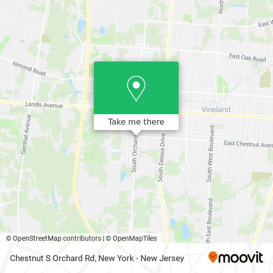 Chestnut S Orchard Rd map