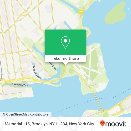 Mapa de Memorial 11S, Brooklyn, NY 11234