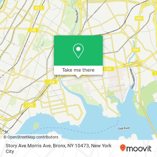 Story Ave Morris Ave, Bronx, NY 10473 map