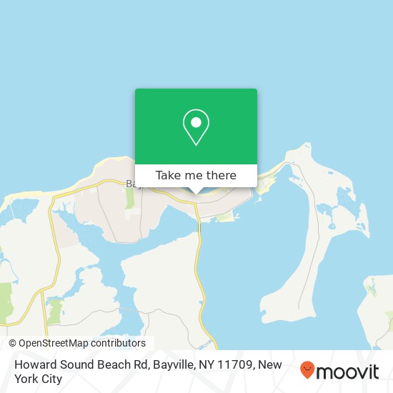 Mapa de Howard Sound Beach Rd, Bayville, NY 11709