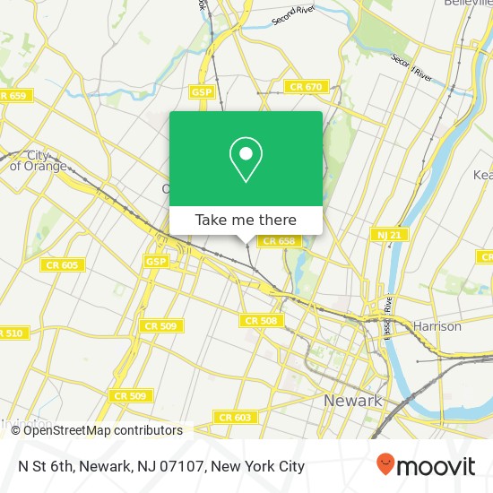 N St 6th, Newark, NJ 07107 map