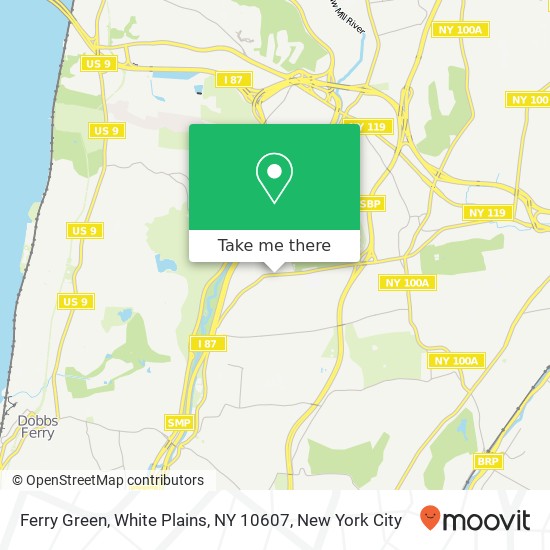 Ferry Green, White Plains, NY 10607 map