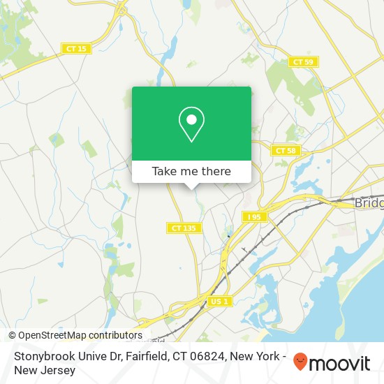 Stonybrook Unive Dr, Fairfield, CT 06824 map