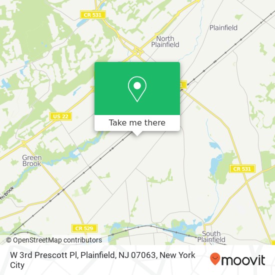 W 3rd Prescott Pl, Plainfield, NJ 07063 map
