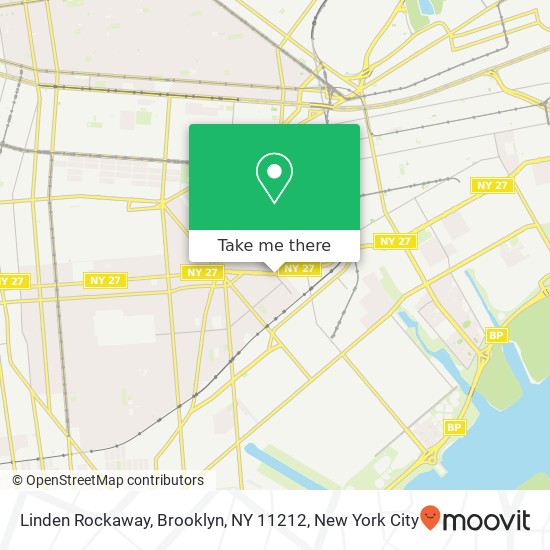 Linden Rockaway, Brooklyn, NY 11212 map