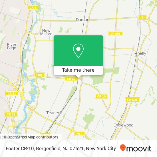 Foster CR-10, Bergenfield, NJ 07621 map