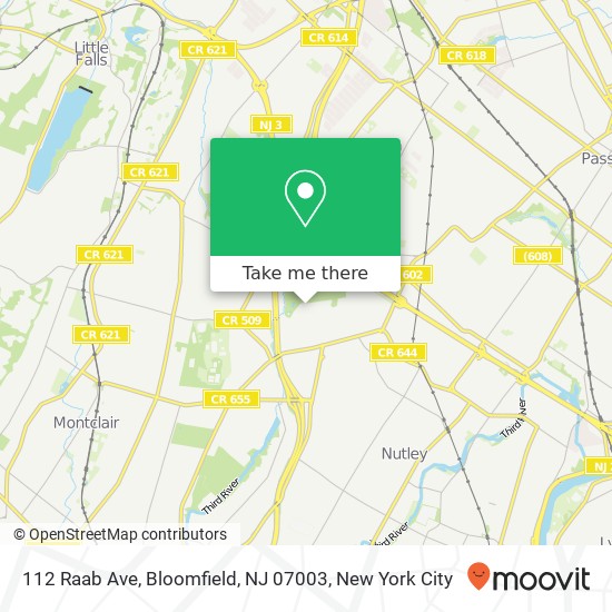 112 Raab Ave, Bloomfield, NJ 07003 map