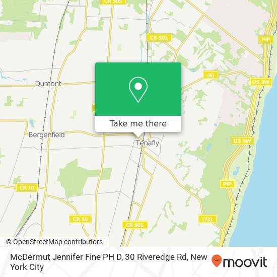 Mapa de McDermut Jennifer Fine PH D, 30 Riveredge Rd