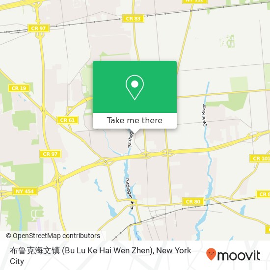 布鲁克海文镇 (Bu Lu Ke Hai Wen Zhen) map