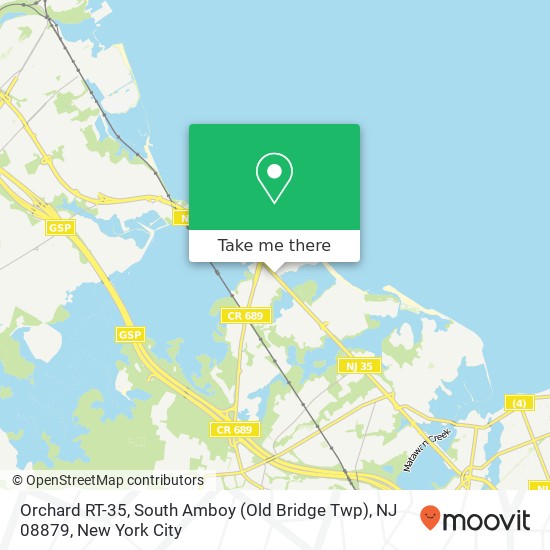 Orchard RT-35, South Amboy (Old Bridge Twp), NJ 08879 map