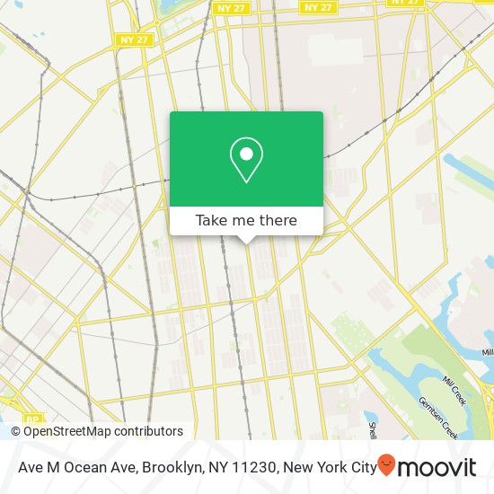 Ave M Ocean Ave, Brooklyn, NY 11230 map