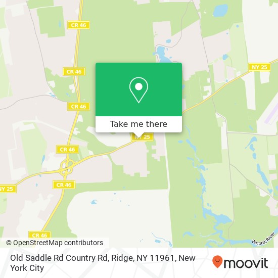 Old Saddle Rd Country Rd, Ridge, NY 11961 map
