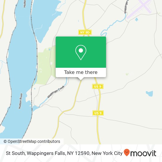 Mapa de St South, Wappingers Falls, NY 12590