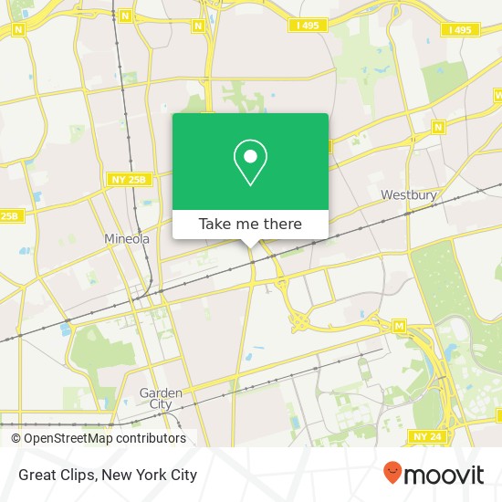 Great Clips map