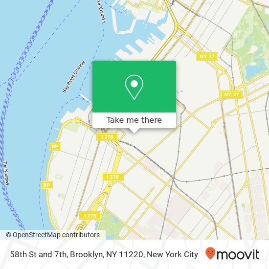 Mapa de 58th St and 7th, Brooklyn, NY 11220