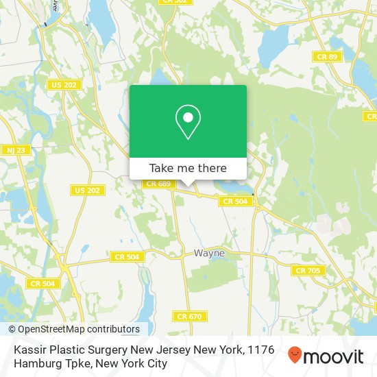 Kassir Plastic Surgery New Jersey New York, 1176 Hamburg Tpke map