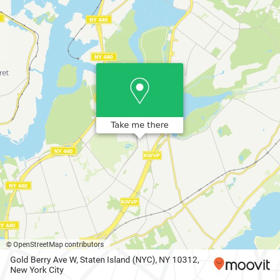 Gold Berry Ave W, Staten Island (NYC), NY 10312 map