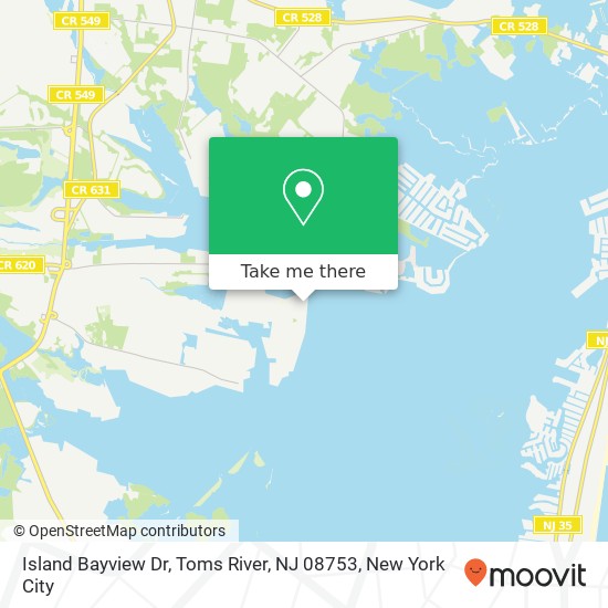 Island Bayview Dr, Toms River, NJ 08753 map