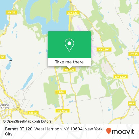 Mapa de Barnes RT-120, West Harrison, NY 10604