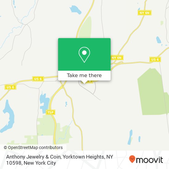 Anthony Jewelry & Coin, Yorktown Heights, NY 10598 map