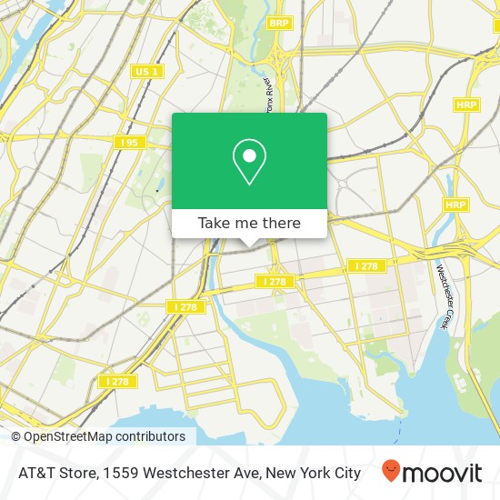 Mapa de AT&T Store, 1559 Westchester Ave