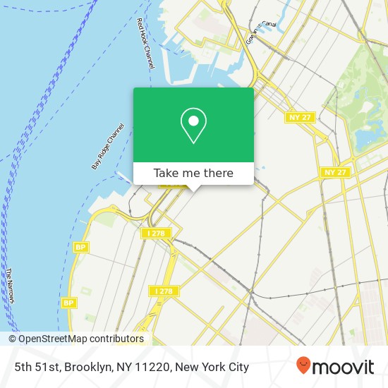 Mapa de 5th 51st, Brooklyn, NY 11220