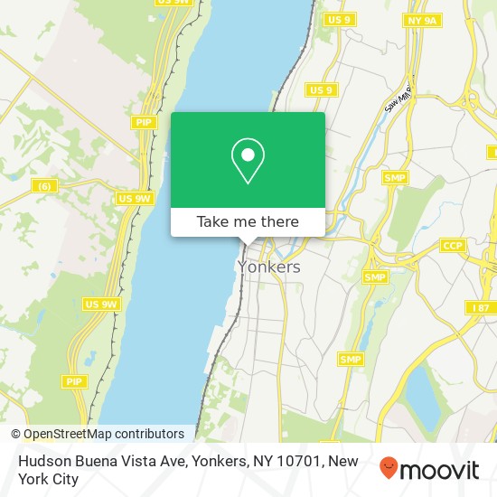 Hudson Buena Vista Ave, Yonkers, NY 10701 map