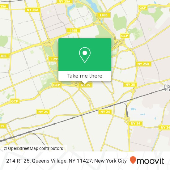 Mapa de 214 RT-25, Queens Village, NY 11427