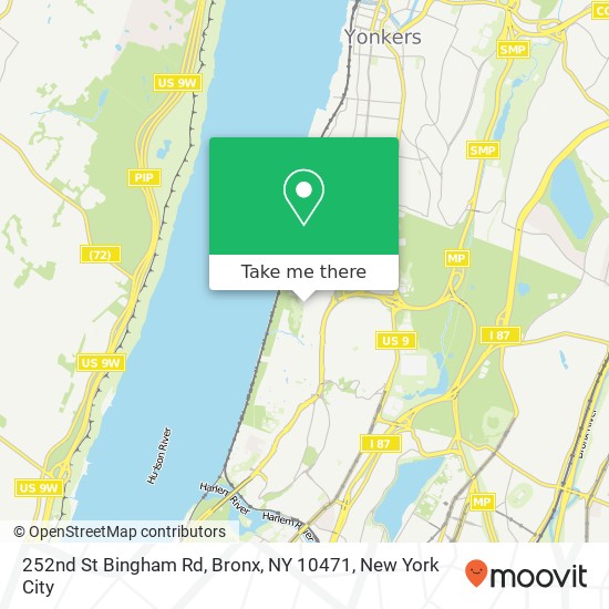 252nd St Bingham Rd, Bronx, NY 10471 map